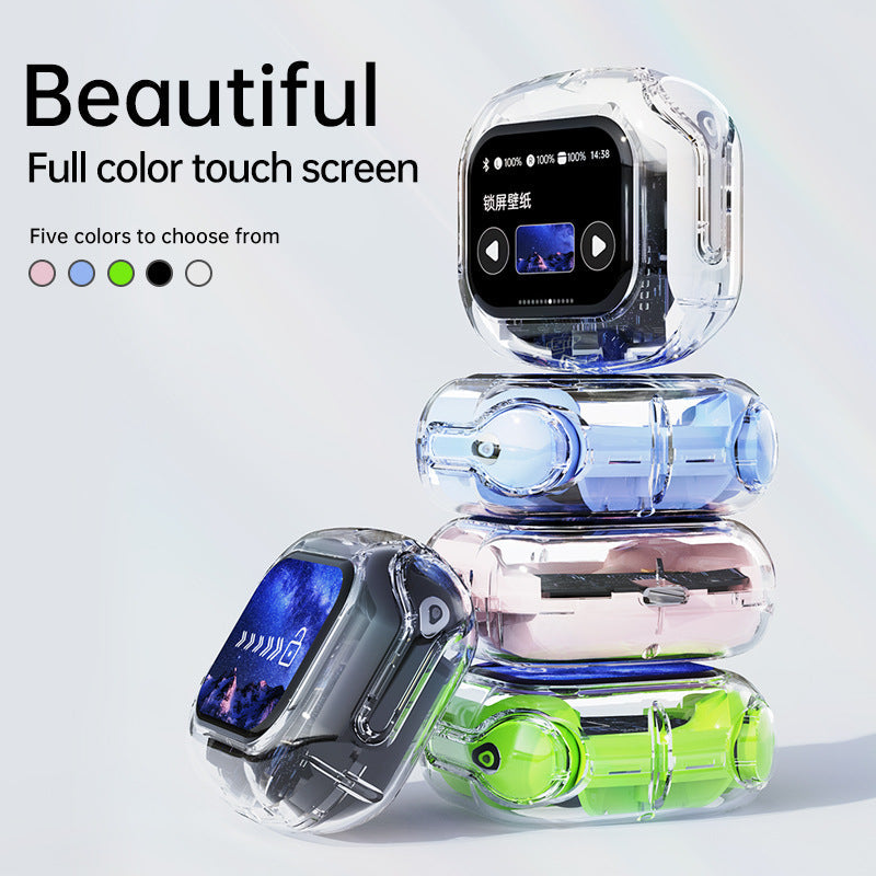 Air Max LCD Display Transparent Earbuds