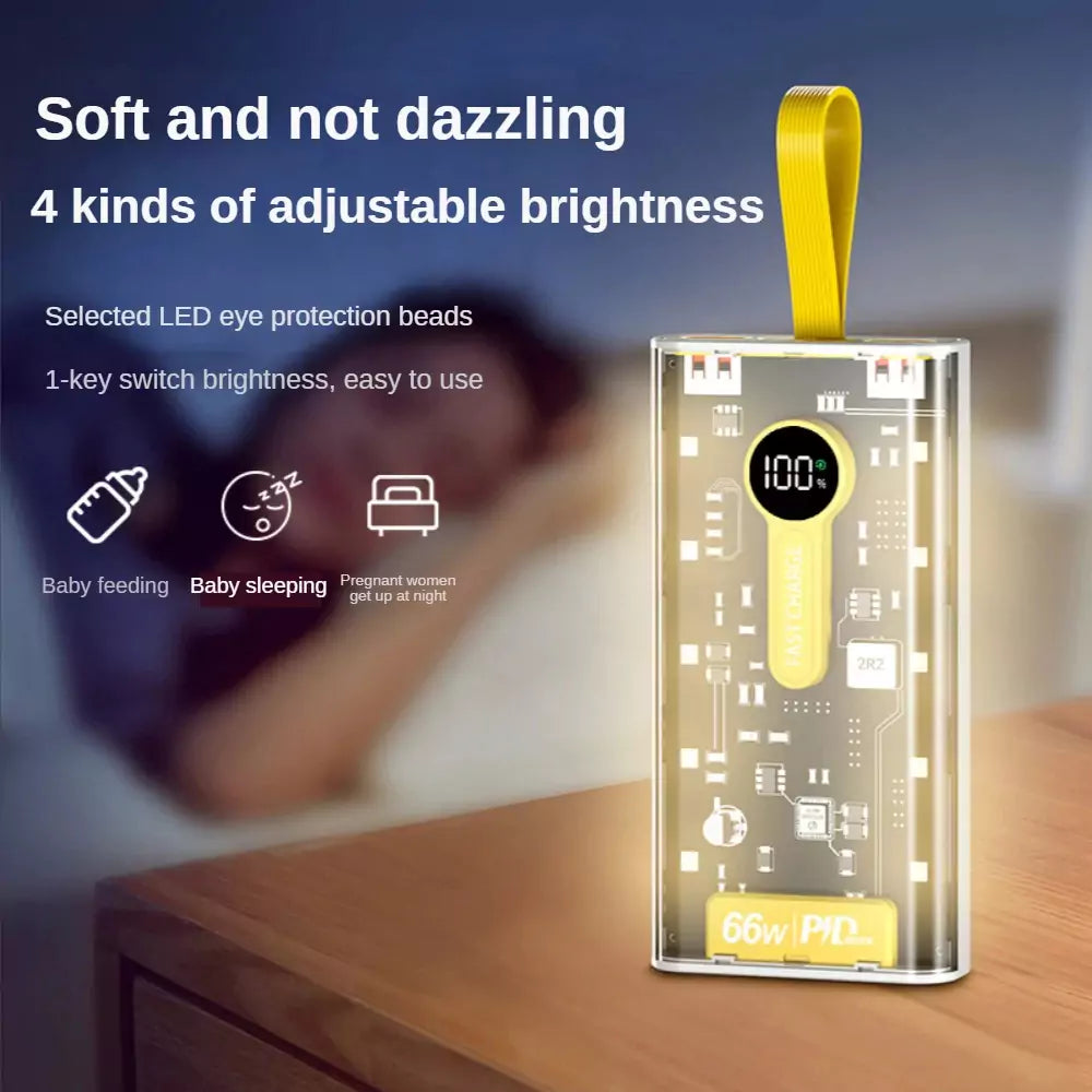 20000mah 66W Fast Charging PD Power bank with Night Light Boski Stores