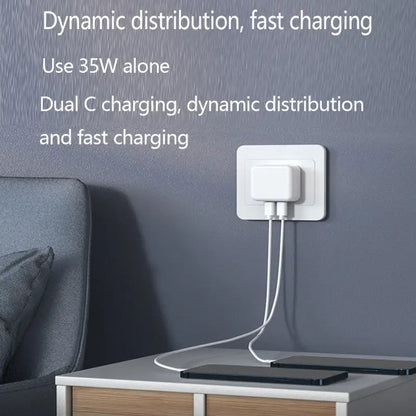 35W Dual USB-C Port Compact Power Adapter Boski Stores