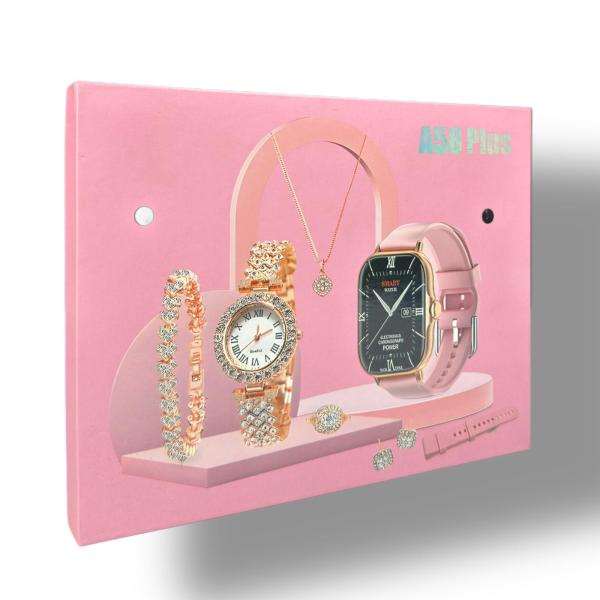 A58 Plus Gift Set 6 IN 1 SmartWatch