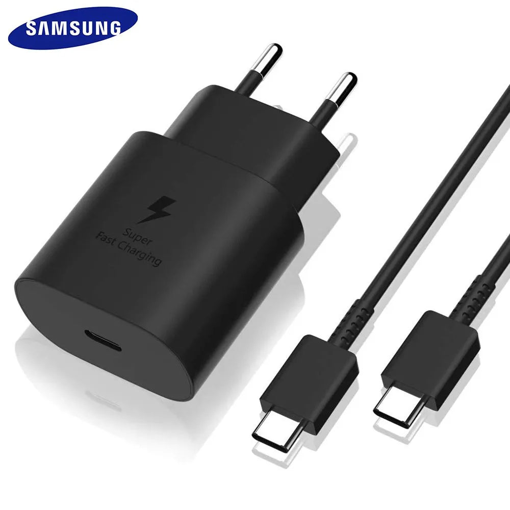 Pack of 2 : Samsung 25w Super Fast Charging with C-C Supported Lead Boski Stores