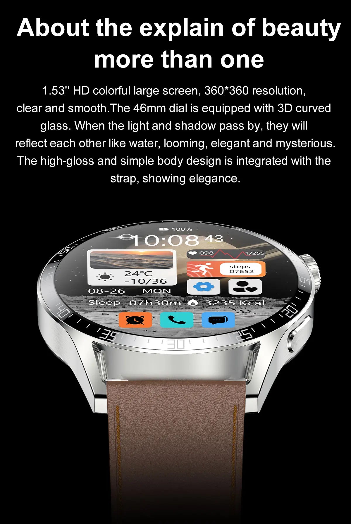 Kalobee SK37 Smart Watch - 3 Straps