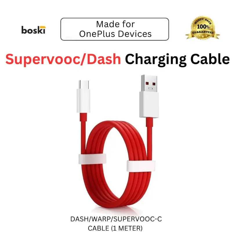 Supervooc/Warp Charging Cable 1m Boski Stores