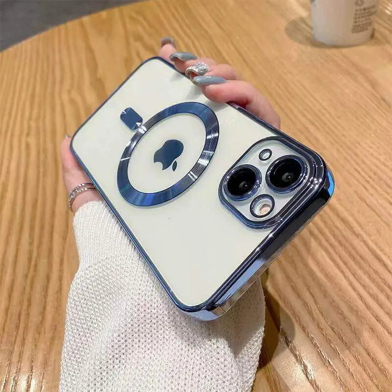 Transparent Plated iPhone Case With Camera Protector Boski Stores