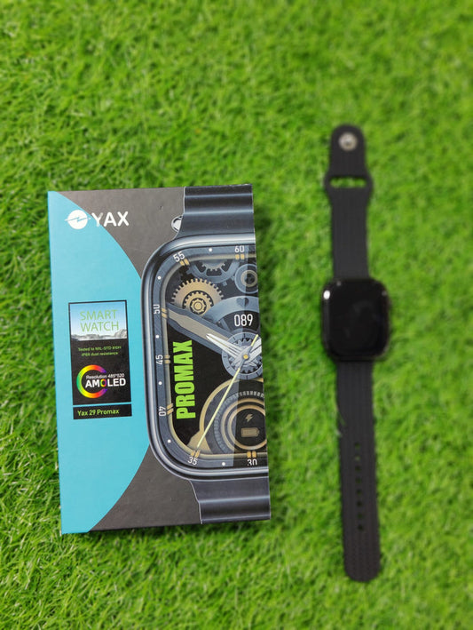 YAX 29 PRO Max Series Smartwatch – Amoled Display, Stainless Steel Build