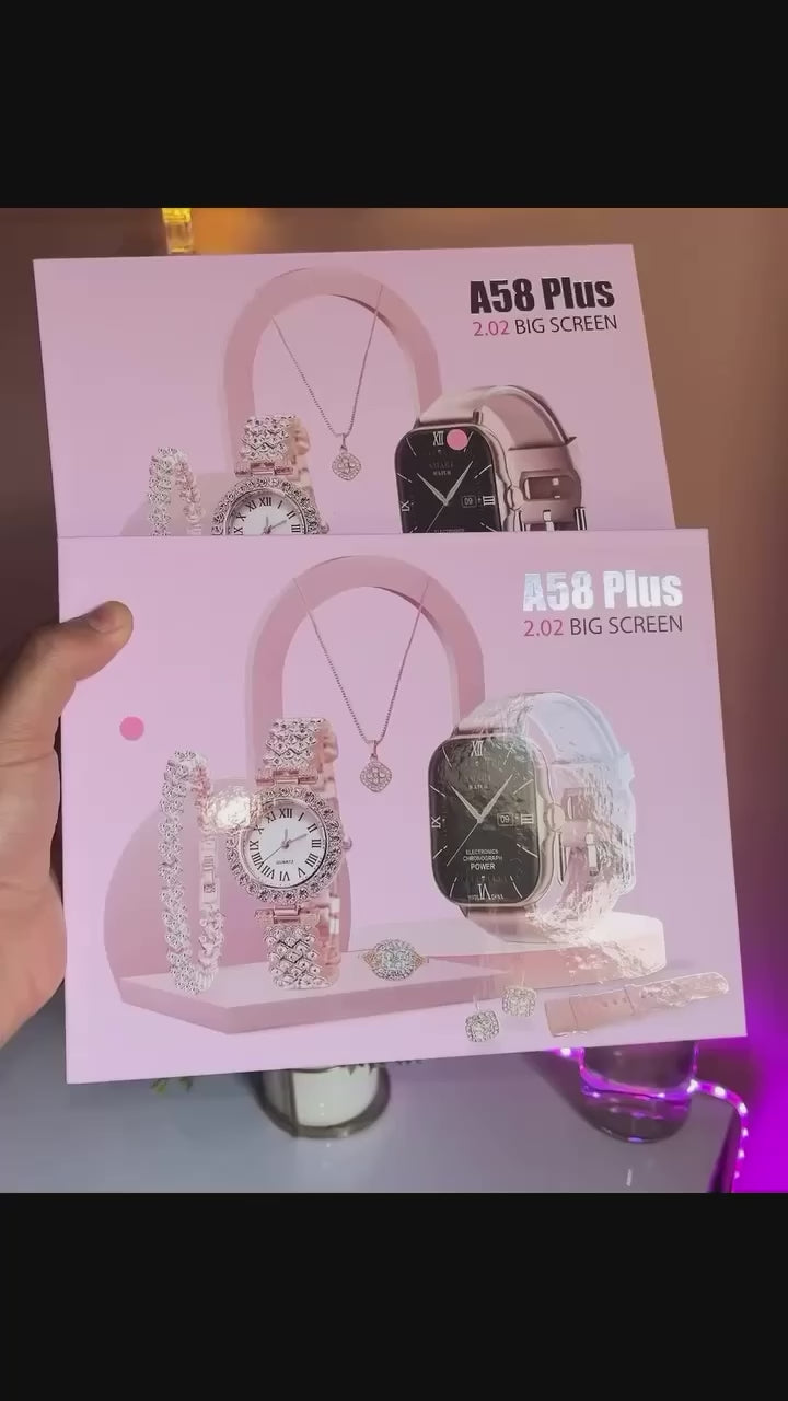 A58 Plus Gift Set 6 IN 1 SmartWatch