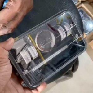 Bike Headlight with Red/Blue Strip