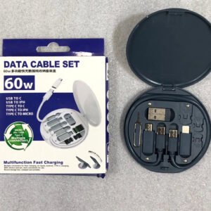 5-in-1- 60W Fast Charging Data Cable Set ,Compatible with All Devices