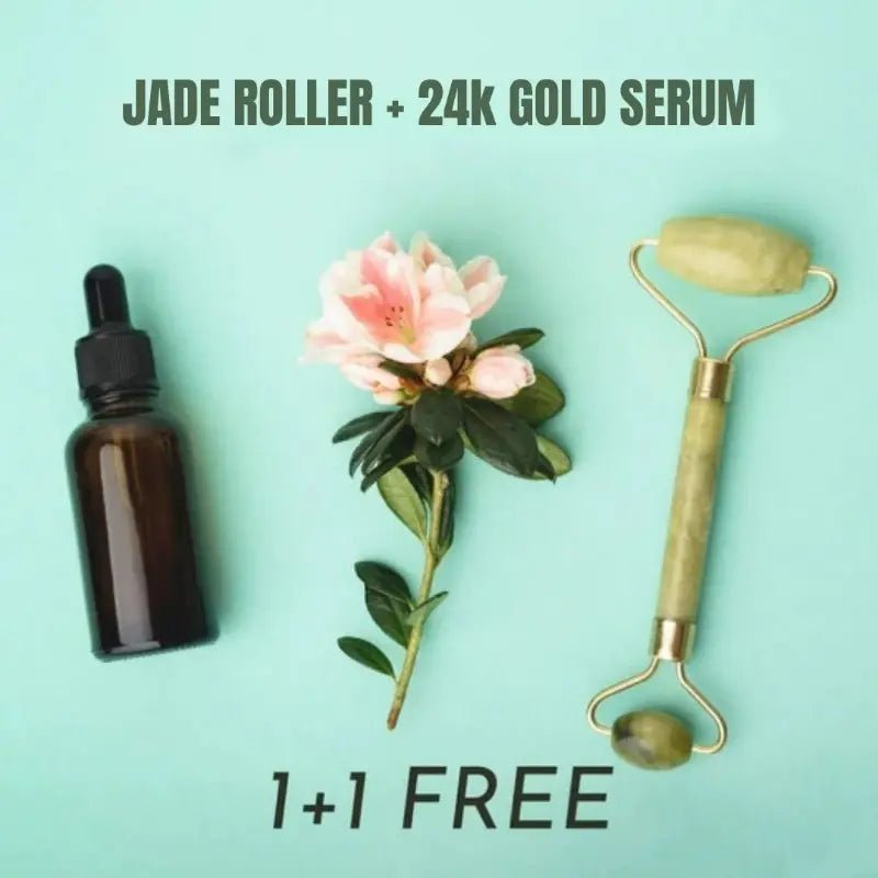 jade-roller jade roller and 24k gold serum