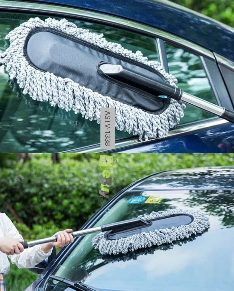 Microfiber Car Duster with Telescopic Handle | Scratch-Free