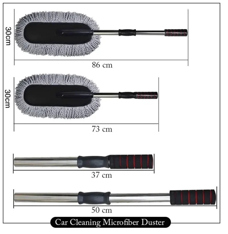 Microfiber Car Duster with Telescopic Handle | Scratch-Free