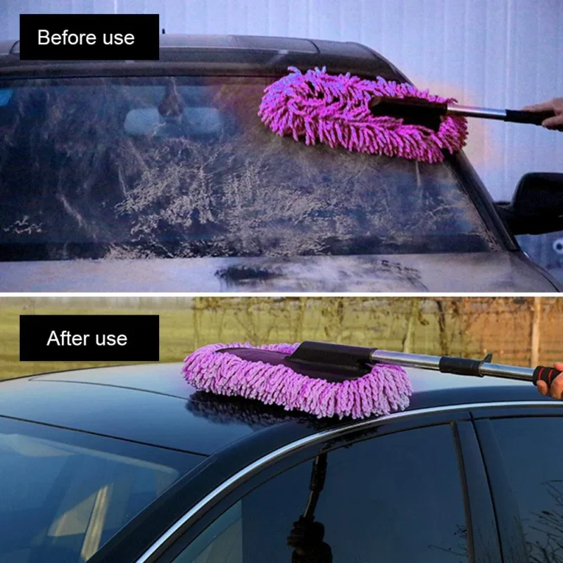 Microfiber Car Duster with Telescopic Handle | Scratch-Free